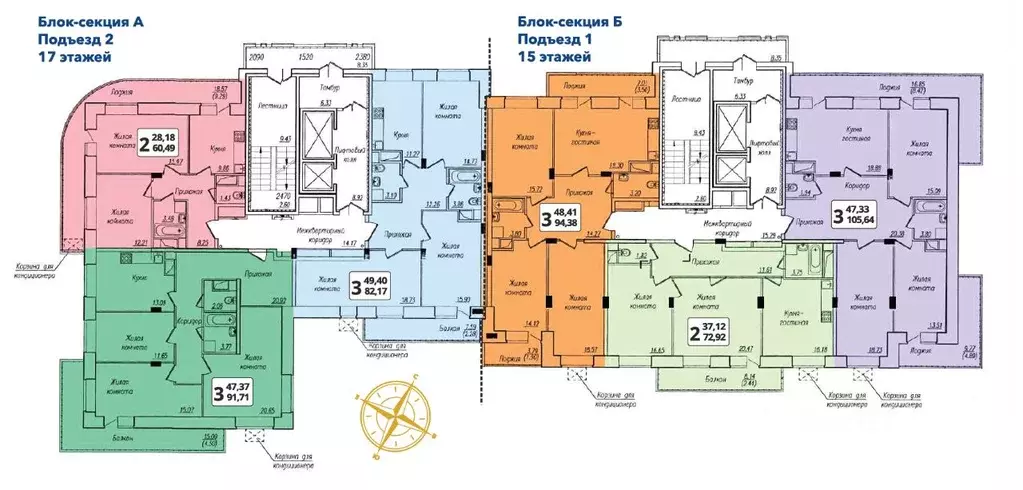 3-к кв. Чувашия, Чебоксары ул. Николая Рождественского (94.38 м) - Фото 1