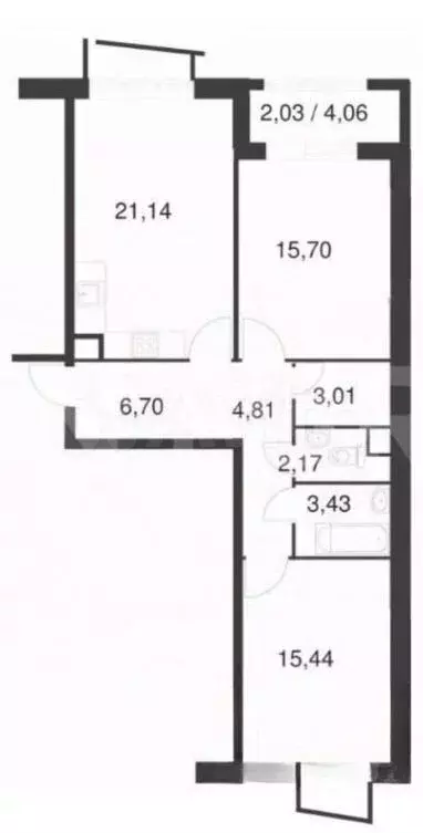 3-к. квартира, 75,2 м, 5/8 эт. - Фото 0