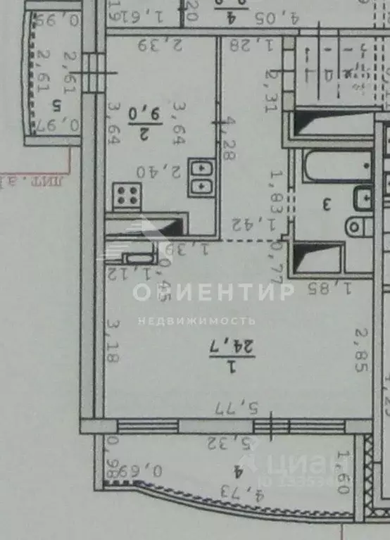 1-к кв. Свердловская область, Екатеринбург ул. Софьи Перовской, 106 ... - Фото 2