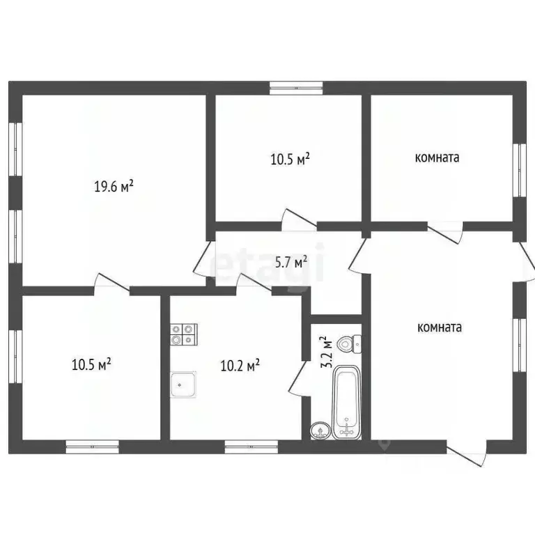 Дом в Воронежская область, Хохольский район, с. Гремячье Октябрьская ... - Фото 2