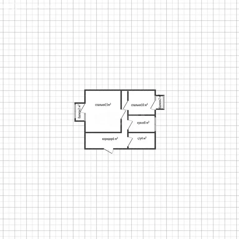 2-комнатная квартира: Майкоп, улица Димитрова, 16 (38.4 м) - Фото 1