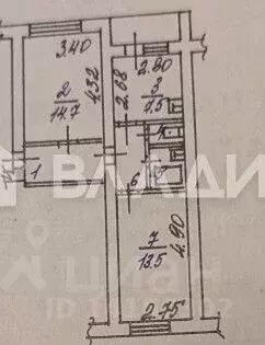2-к кв. Белгородская область, Белгород пер. 2-й Мичуринский, 2 (47.7 ... - Фото 2