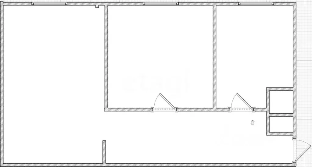 2-к кв. Ленинградская область, Выборгский район, пос. Первомайское ул. ... - Фото 2