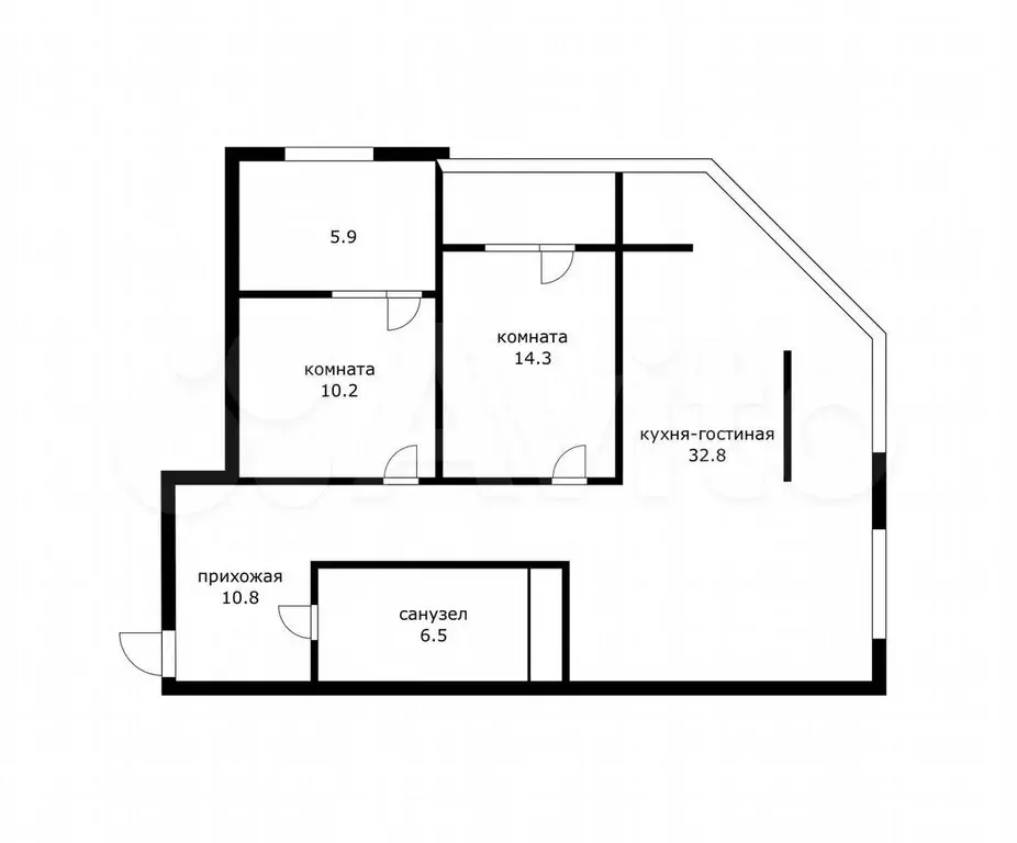 3-к. квартира, 81 м, 23/24 эт. - Фото 0