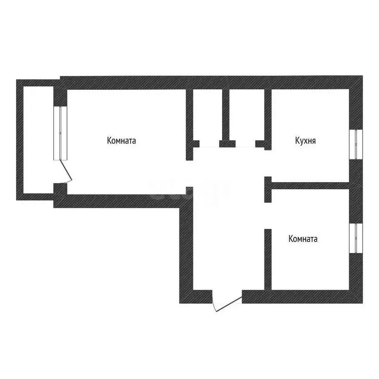 2-комнатная квартира: Остров, улица ДОС, 18 (47.1 м) - Фото 0