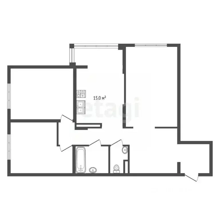 3-к кв. Краснодарский край, Анапа ул. Крылова, 13к2 (76.0 м) - Фото 1