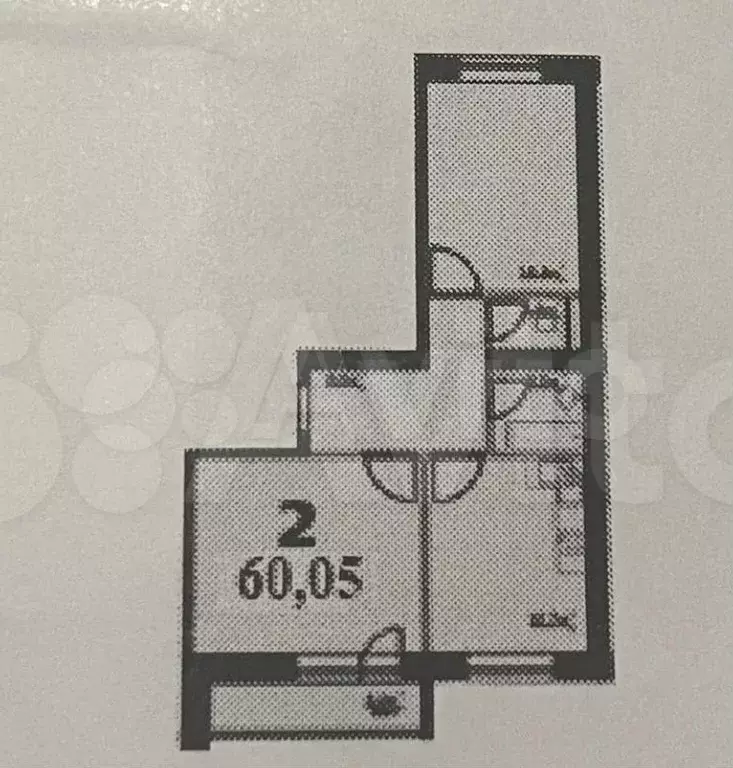 2-к. квартира, 61 м, 1/3 эт. - Фото 0