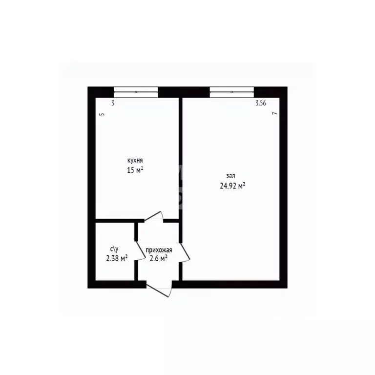 1-к кв. Дагестан, Дербент ул. Сальмана, 89К (45.0 м) - Фото 2