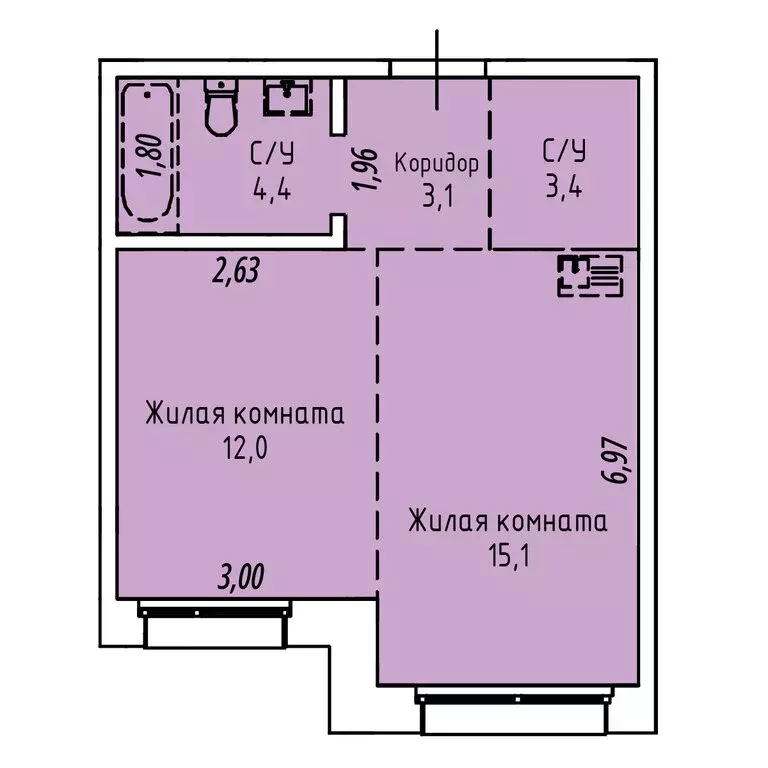 1-комнатная квартира: Иркутск, Култукская улица, 16 (38 м) - Фото 0