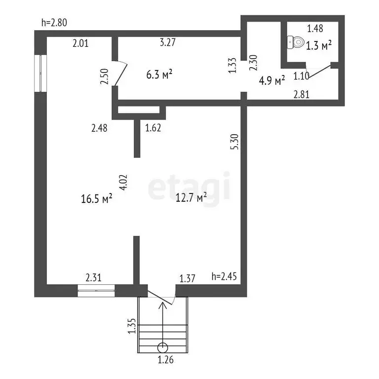 Помещение свободного назначения (41.6 м) - Фото 1