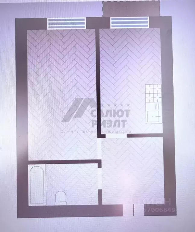 1-к кв. Калининградская область, Гурьевский муниципальный округ, пос. ... - Фото 2