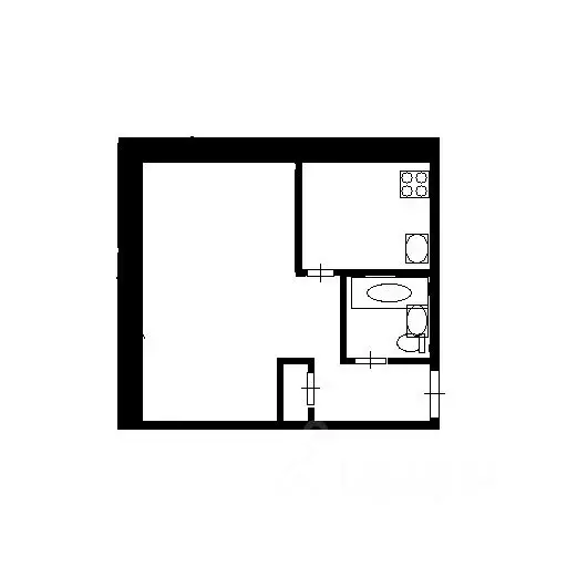 1-к кв. Московская область, Электросталь Трудовая ул., 46 (32.6 м) - Фото 2
