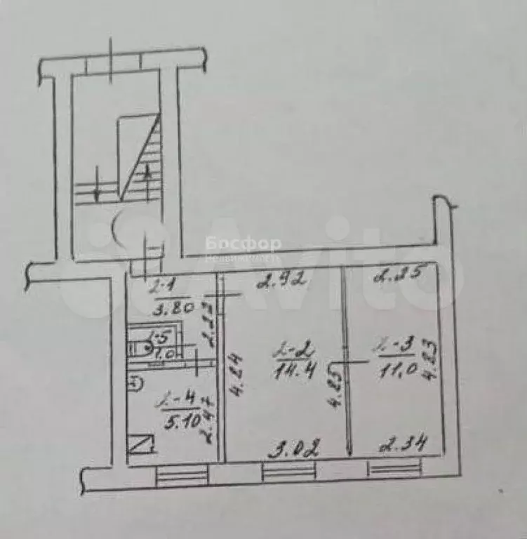2-к. квартира, 35,5 м, 1/2 эт. - Фото 0