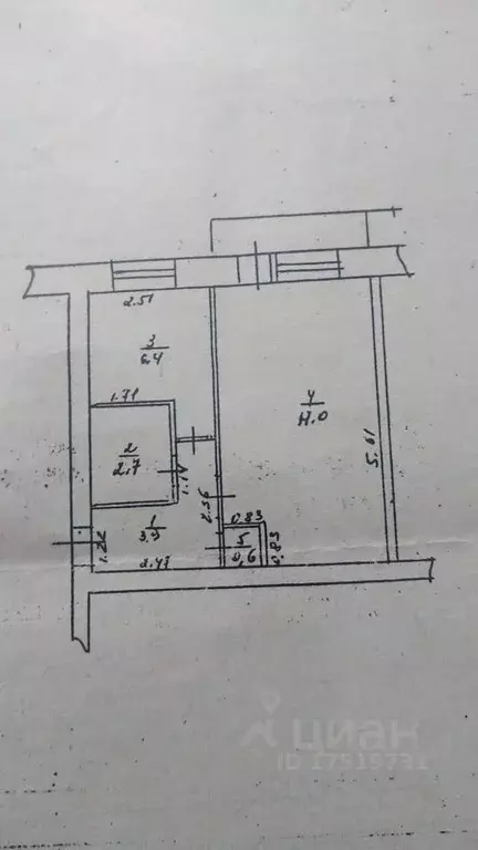 1-к кв. Башкортостан, Ишимбай ул. Мичурина, 5 (30.6 м) - Фото 2