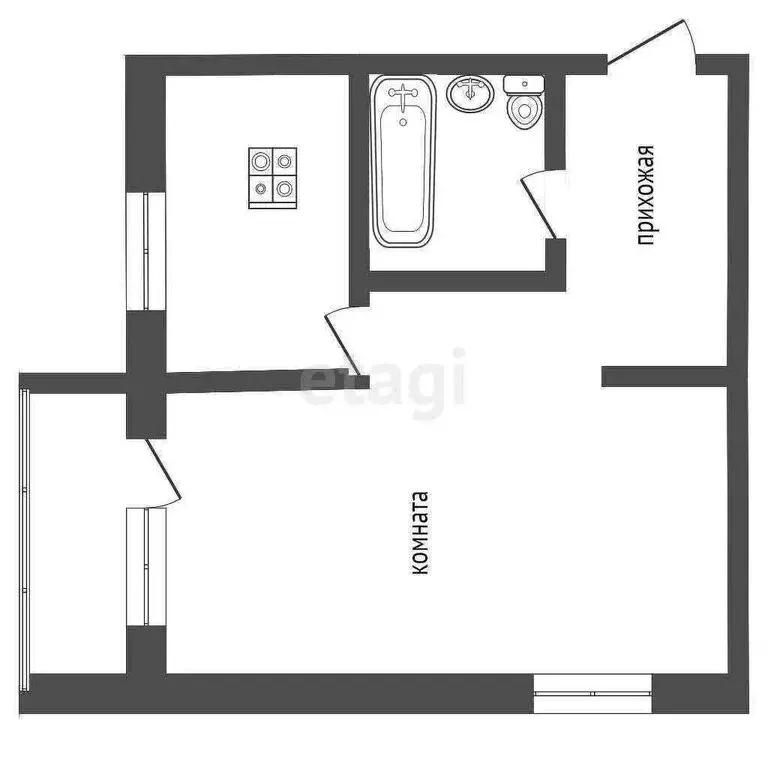 1-комнатная квартира: Саранск, улица Марины Расковой, 20 (30.5 м) - Фото 0