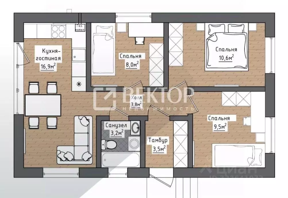 Дом в Ивановская область, Ивановский район, Беляницкое с/пос, д. ... - Фото 2