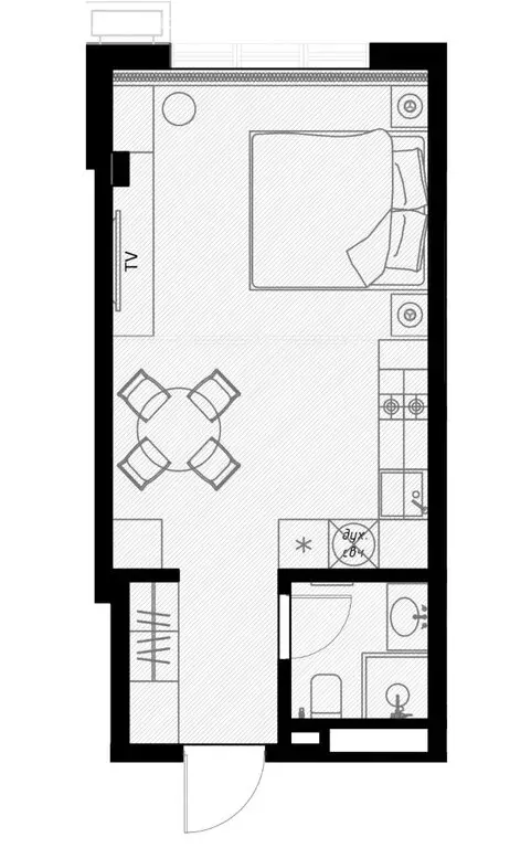 1-комнатная квартира: Краснодарский край, Сочи, улица Ленина, 290/8к3 ... - Фото 0