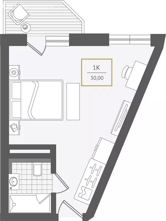 1-комнатная квартира: Сочи, жилой район Адлер, микрорайон Курортный ... - Фото 1