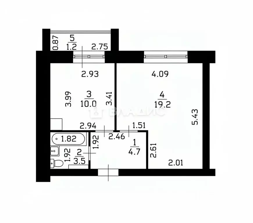 1-к кв. Марий Эл, Йошкар-Ола Фестивальная ул., 56 (37.4 м) - Фото 2