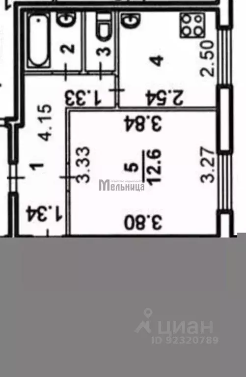2-к кв. Волгоградская область, Волжский ул. Мира, 15 (44.2 м) - Фото 2