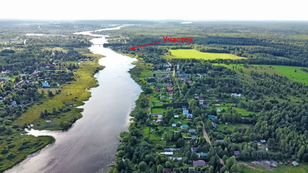 Участок в Тверская область, Кимрский муниципальный округ, д. Сенькино  ... - Фото 1