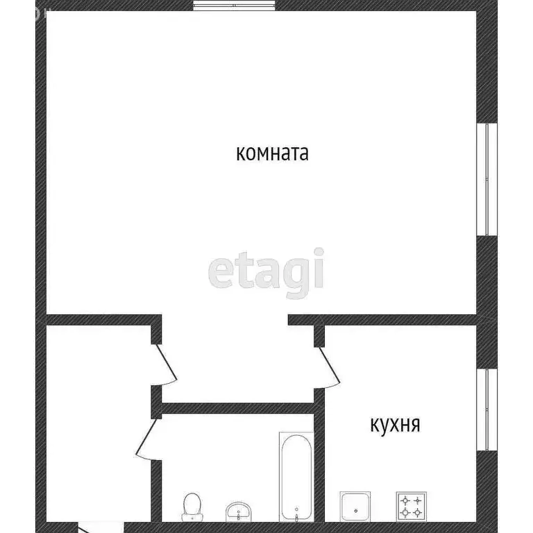 1-комнатная квартира: Златоуст, улица Мельнова, 1 (30.4 м) - Фото 0
