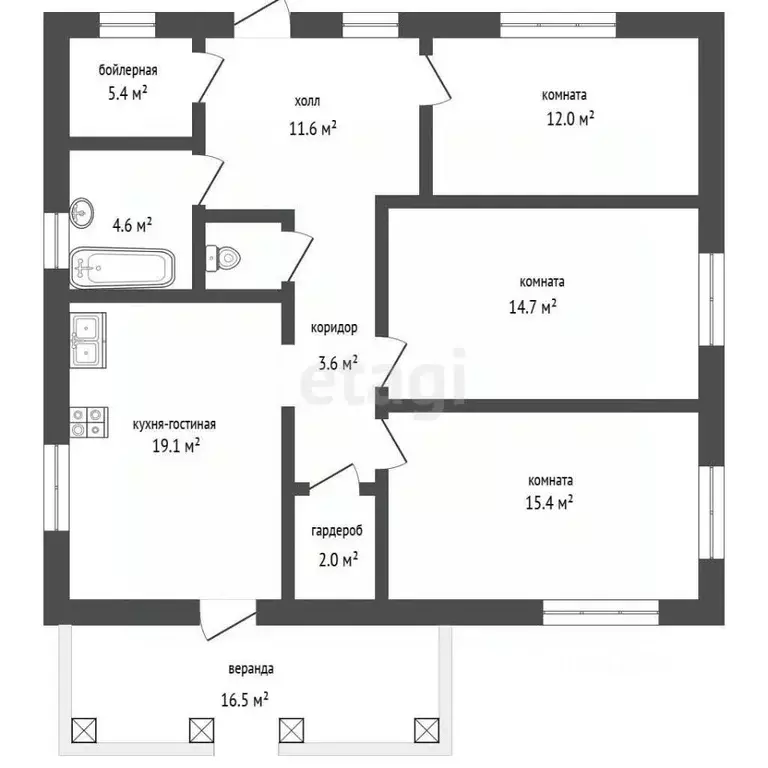 Дом в Московская область, Раменское ул. Декабрьская, 35 (111 м) - Фото 2