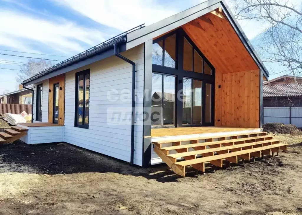 Дом в Омская область, Омский район, с. Пушкино Степная ул., 35 (84 м) - Фото 1