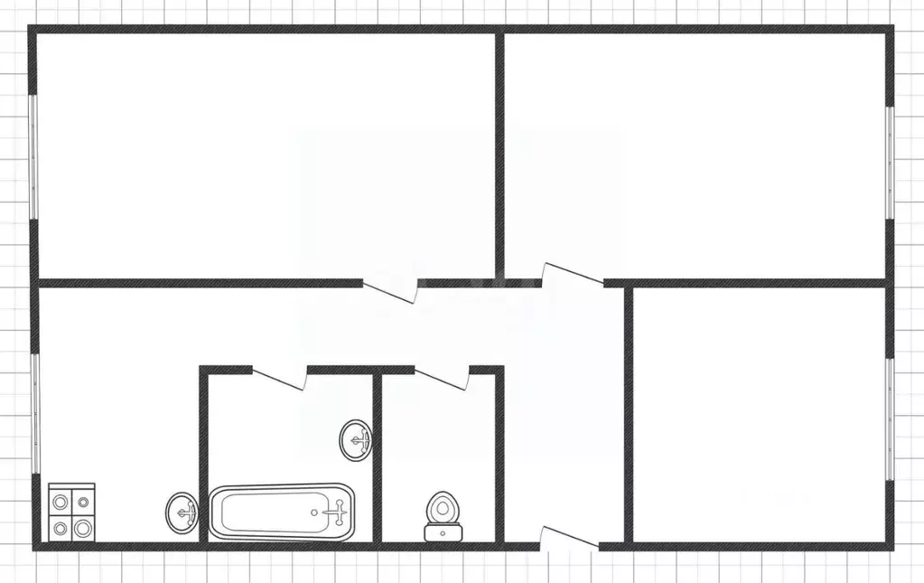 3-к кв. Белгородская область, Белгород Садовая ул., 120 (61.0 м) - Фото 1