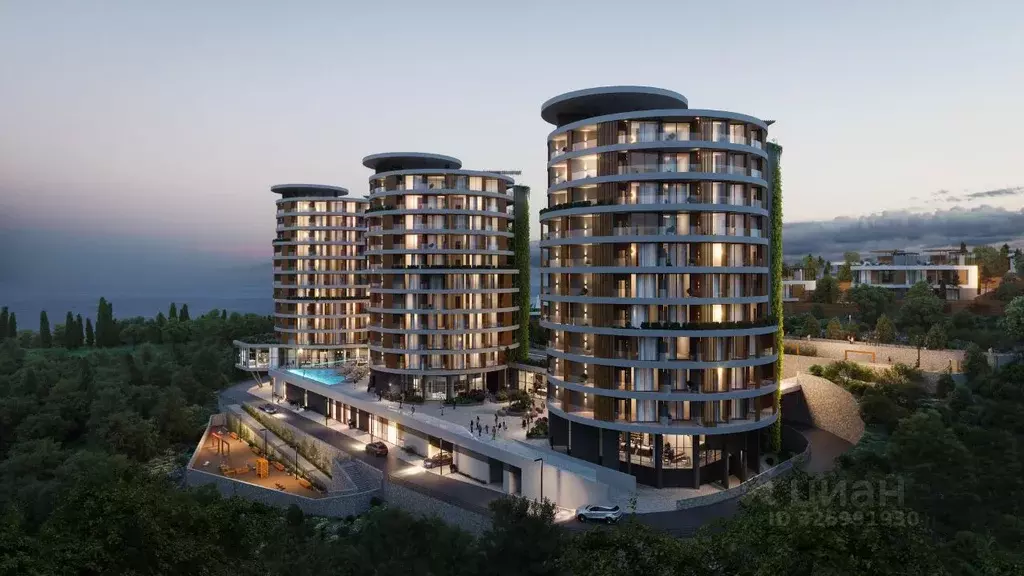 1-к кв. Крым, Алушта муниципальный округ, с. Виноградное, Апартаментов ... - Фото 1