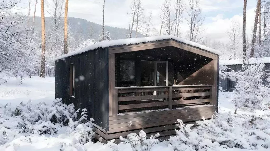 Дом в Алтай, Чемальский район Чемальский тракт, 10 км, 1/1 (32 м) - Фото 1