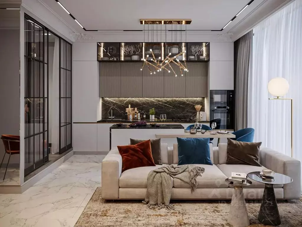 1-к кв. Москва 1-й Красногвардейский проезд, 22с1 (55.0 м) - Фото 1