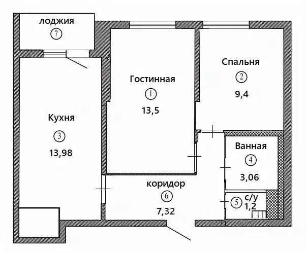 2-к кв. Санкт-Петербург Усть-Славянка тер., ул. Славянская, 8 (47.7 м) - Фото 1