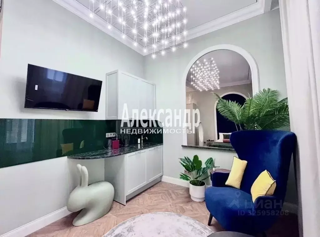 Студия Санкт-Петербург ул. Союза печатников, 24Б (22.2 м) - Фото 1