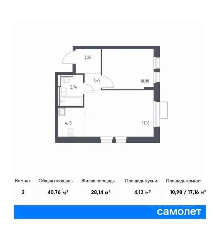 1-к кв. Московская область, Химки Клязьма-Старбеево мкр, Ивакино кв-л, ... - Фото 0