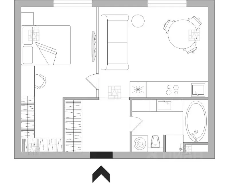 2-к кв. Москва Большой Тишинский пер., 38 (40.2 м) - Фото 2