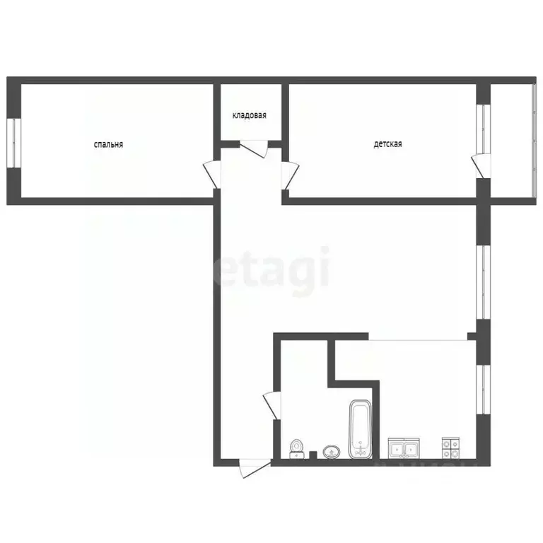 3-к кв. Тамбовская область, Тамбов Андреевская ул., 94 (60.0 м) - Фото 1