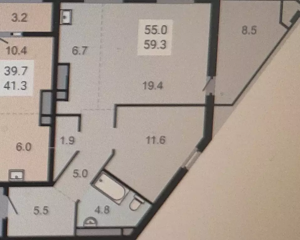 Продаётся 2-к квартира, 59 м - Фото 0