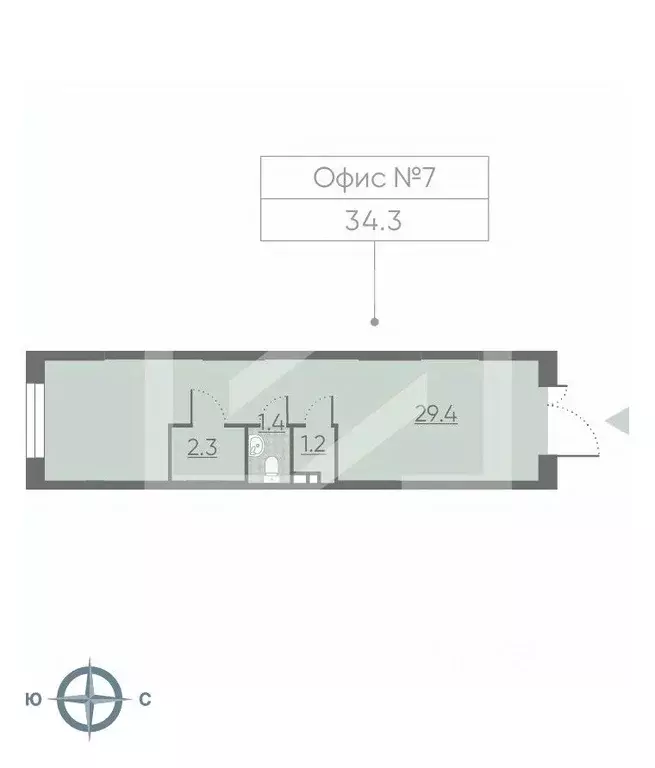Торговая площадь в Москва Производственная ул., 19к1 (34 м) - Фото 2