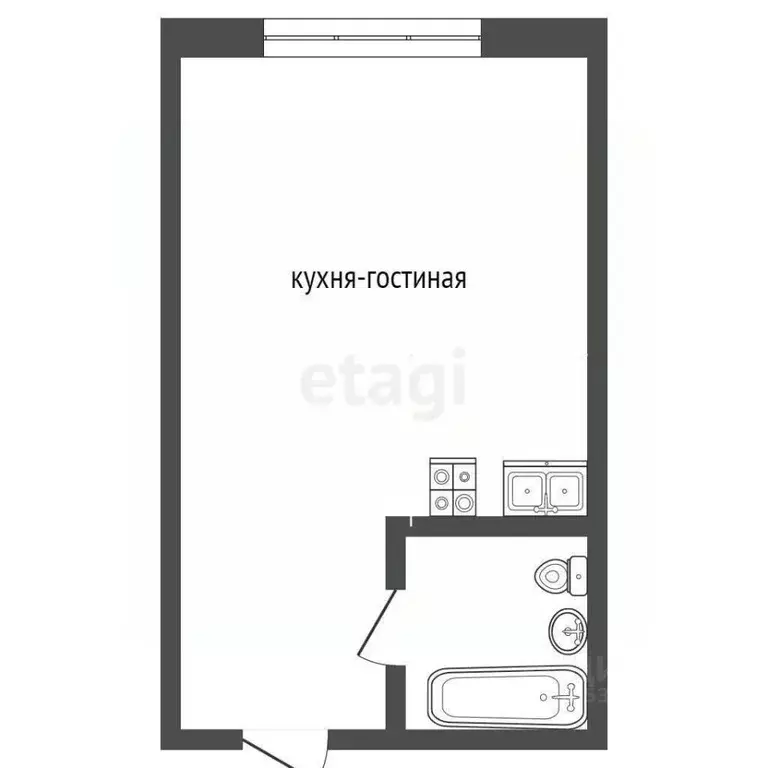 Студия Ростовская область, Ростов-на-Дону ул. Шеболдаева, 4 (12.0 м) - Фото 1