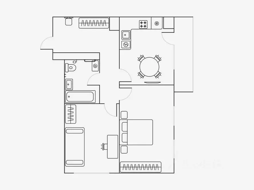2-к кв. Липецкая область, Липецк ул. М.И. Неделина, 4Д (52.0 м) - Фото 2