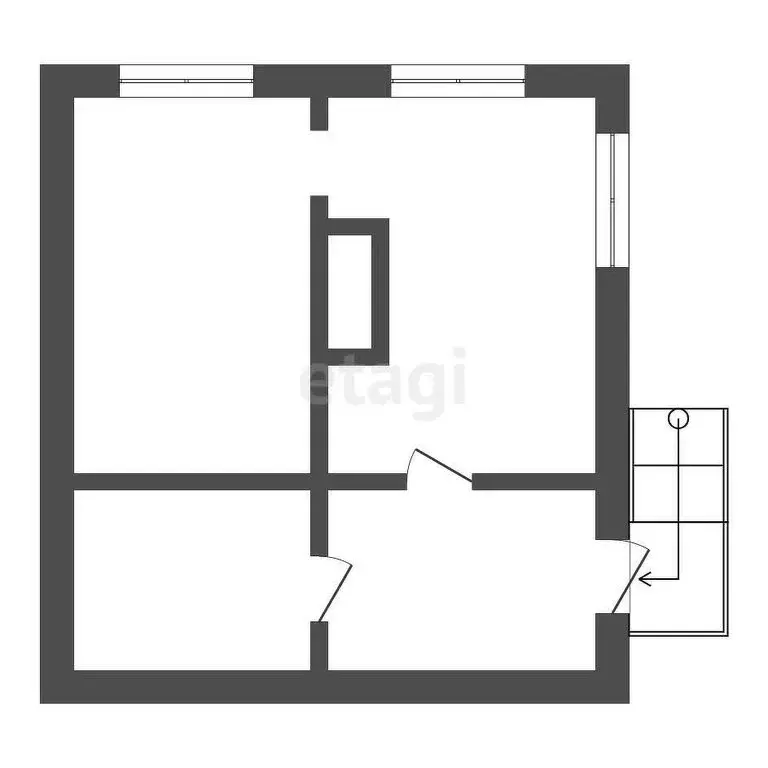 Дом в Кыштым, Малая Тюменская улица (52.7 м) - Фото 1