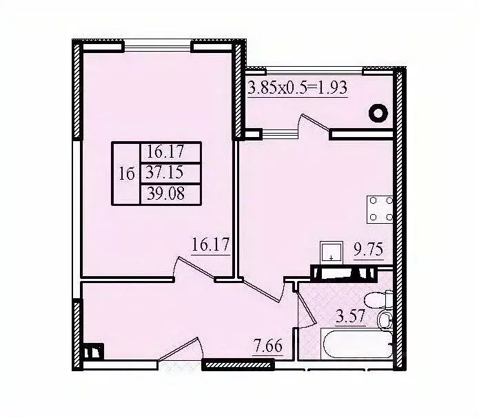 1-к кв. Крым, Евпатория Победа жилой комплекс (39.08 м) - Фото 1