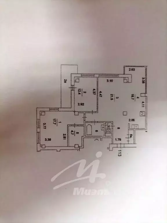 3-к кв. Москва Дмитровский проезд, 20К1 (77.5 м) - Фото 2