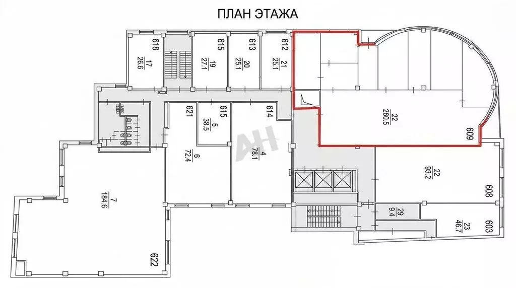 Офис (261 м) - Фото 2