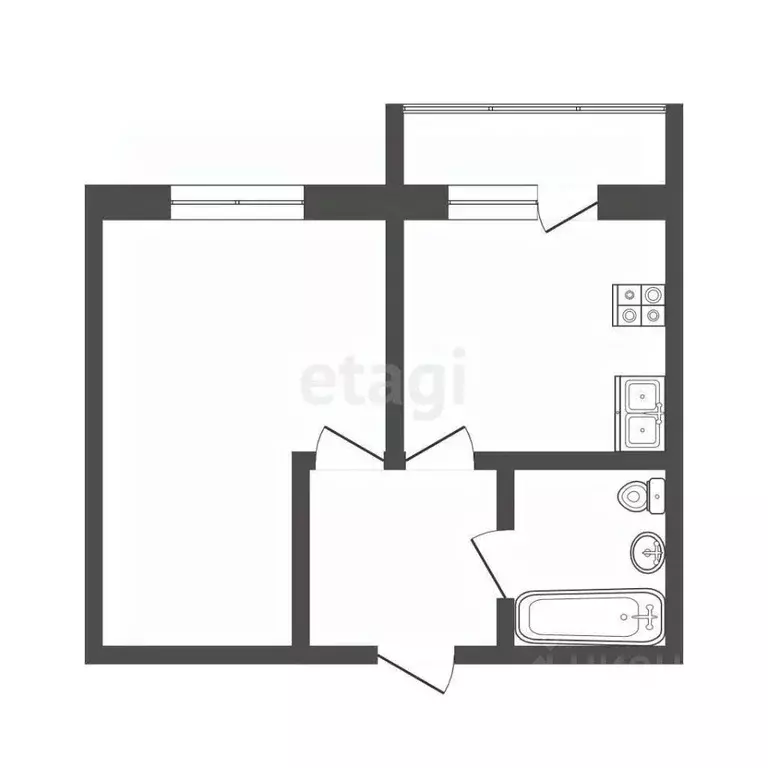 1-к кв. Смоленская область, Смоленск ул. Куриленко, 2 (35.8 м) - Фото 2