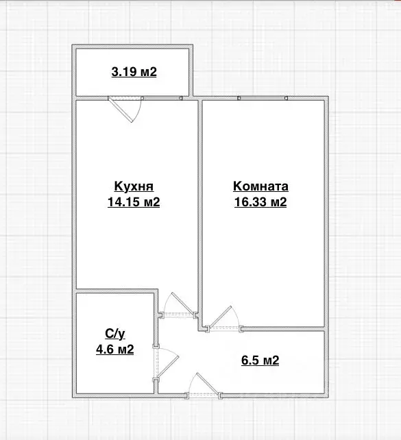1-к кв. Самарская область, Самара  (43.0 м) - Фото 2