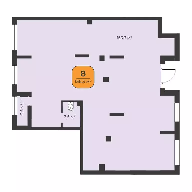 Помещение свободного назначения (156.3 м) - Фото 1