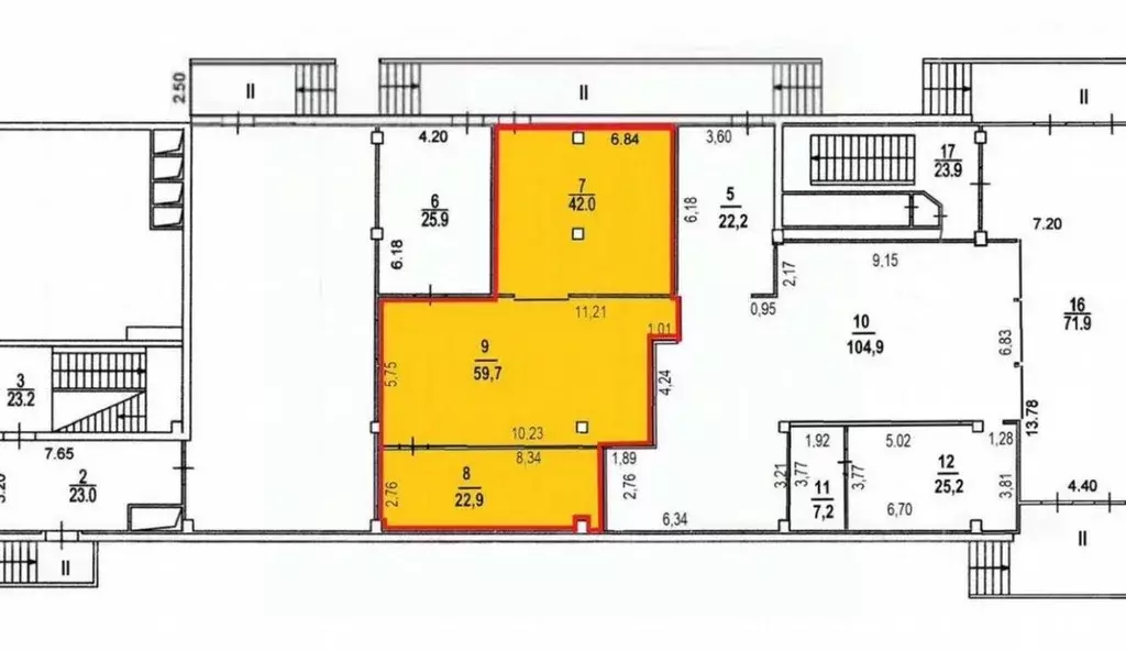 Торговая площадь в Москва Сокольническая пл., 4А (125 м) - Фото 1