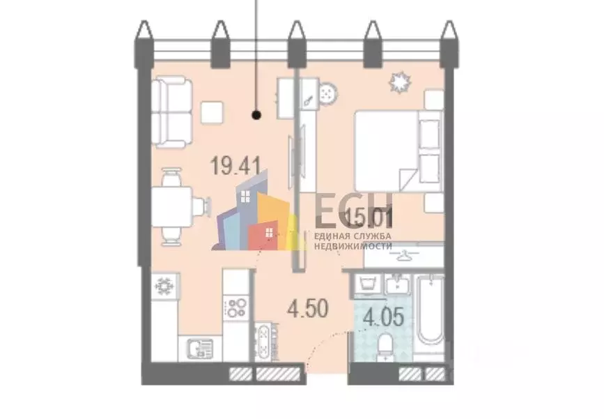 1-к кв. Москва бул. Братьев Весниных, 1 (43.0 м) - Фото 1